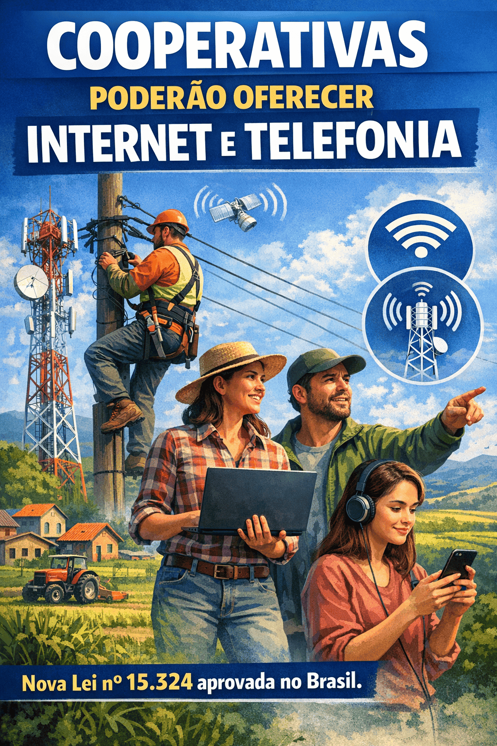 Novo Marco na Conectividade: Cooperativas Podem Oferecer Internet e Telefonia no Brasil